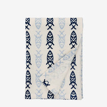Load image into Gallery viewer, Printed Kitchen Towel | Blue Fish - BTS CONCEPT STORE