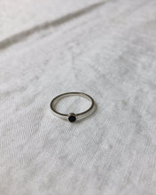 Load image into Gallery viewer, Lines + Current Sigrid ‘Mona’ Ring with Small Black Stone
