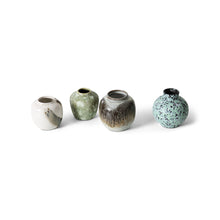 Load image into Gallery viewer, HKLIVING | 70s Ceramics Small Vases | Canyon | Set of 4