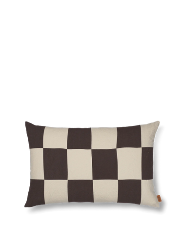 Ferm Living | Fold Patchwork Cushion | Coffee/Undyed