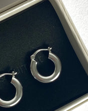 Load image into Gallery viewer, Lines + Current Charli Hoop Earrings