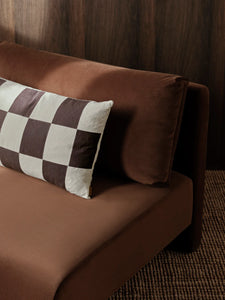 Ferm Living | Fold Patchwork Cushion | Coffee/Undyed