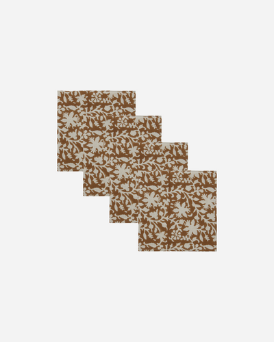 Nature Napkins | Set/4 | Brown + White