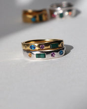 Load image into Gallery viewer, Lines + Current | ‘Sofia’ Five Gemstone Ring | Various