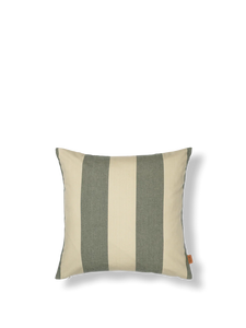 Ferm Living Strand Outdoor Cushion | Dark Lichen + Parchment