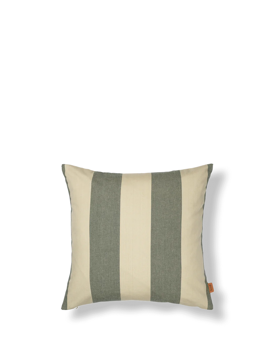 Ferm Living Strand Outdoor Cushion | Dark Lichen + Parchment