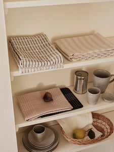 Folke Tea Towel | Set of 2 | Black + Natural