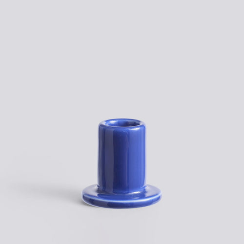 HAY Tube Candle Holder Small | Blue