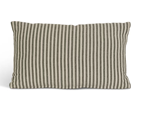 Forest Green Stripe Cushion | 30 x 50cm