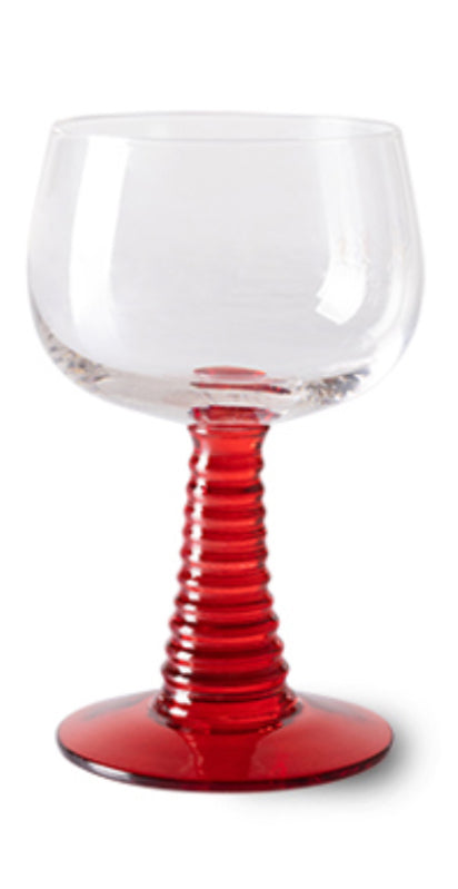 hkliving Swirl Wine Glass | Tall Multicoloured |various