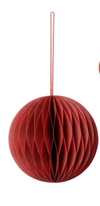 Broste Paper Christmas Decorations | Pompeian Red | various