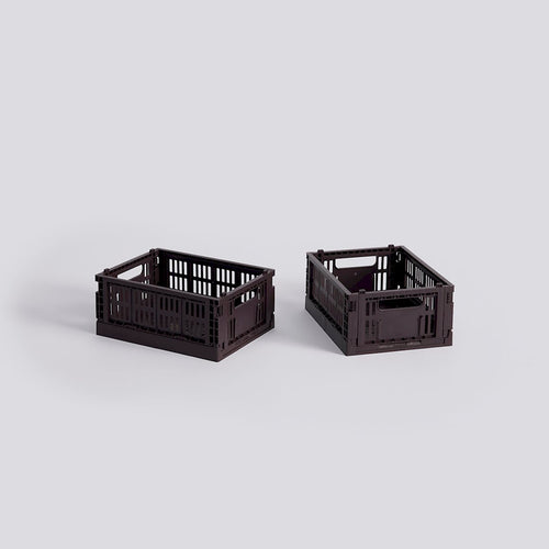 HAY Colour Crate Mini | Set of 2 | Bordeaux