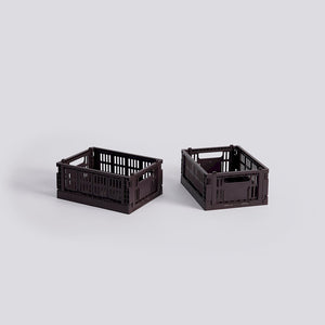 HAY Colour Crate Mini | Set of 2 | Bordeaux
