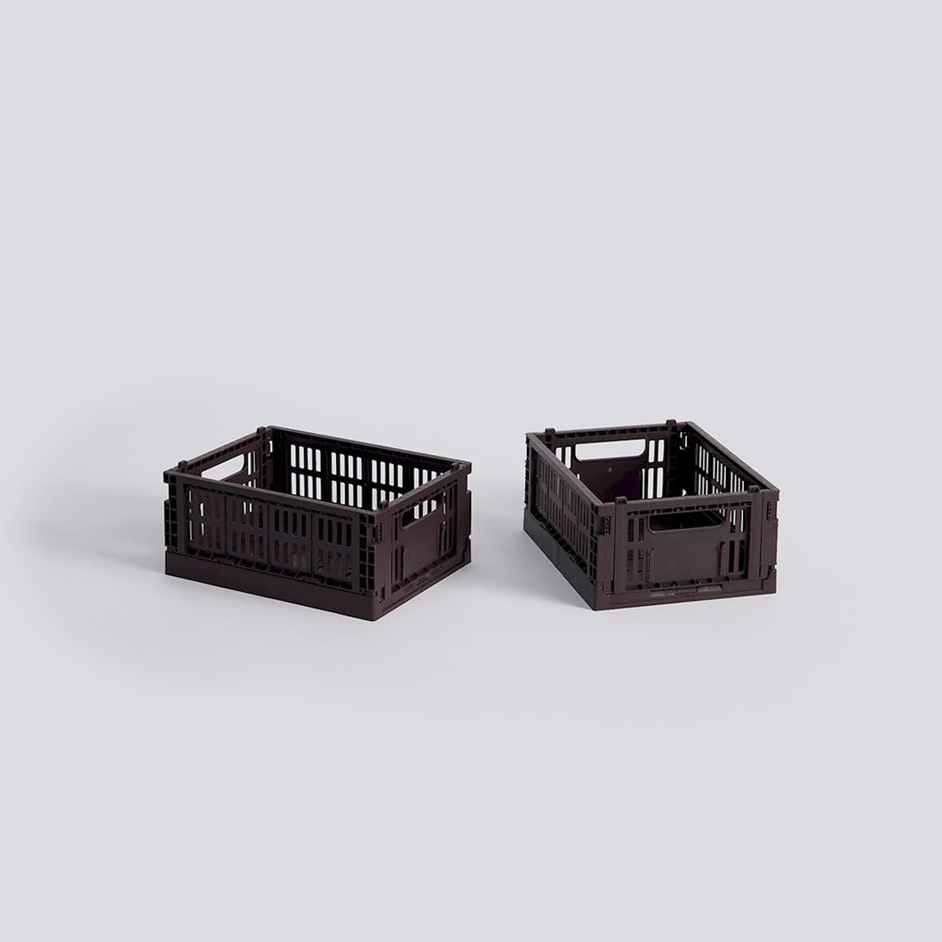 HAY Colour Crate Mini | Set of 2 | Bordeaux