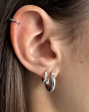 Load image into Gallery viewer, Lines + Current Charli Hoop Earrings