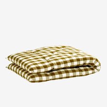 Load image into Gallery viewer, Checked Cotton Mattress | Mustard and White - BTS CONCEPT STORE