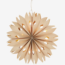 Load image into Gallery viewer, Veneer Christmas Star With Lights | Natural | 50cm