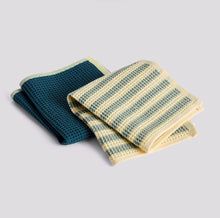 Load image into Gallery viewer, HAY Canteen Organic Dish Cloth | Yellow + Green | Set of 2