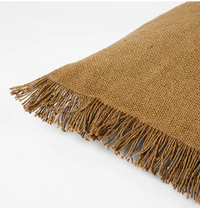Ebba Cushion with Filler | Brown Kelp