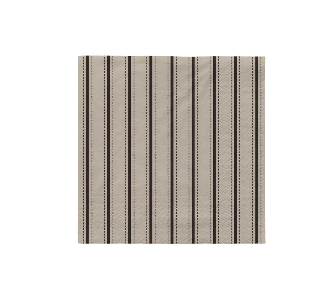 Dolly Paper Napkins | Black + Off White | set 20