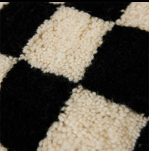 Load image into Gallery viewer, HKliving Monochrome Check Wool Cushion | 50 x 50