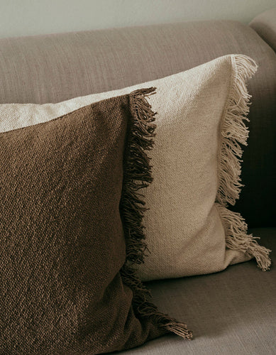Ebba Cushion with Filler | Brown Kelp