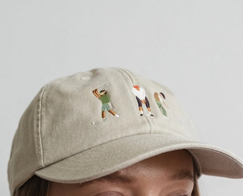 Vintage Sand Baseball Hat - Golfers
