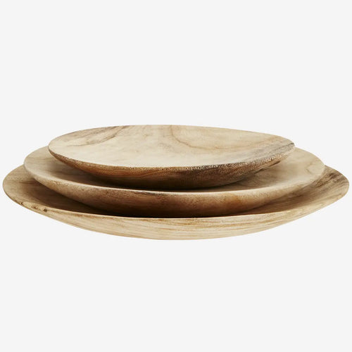 Round Wooden Plates | 3 x sizes