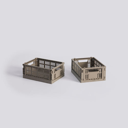 HAY Colour Crate Mini | Set of 2 | Warm Grey