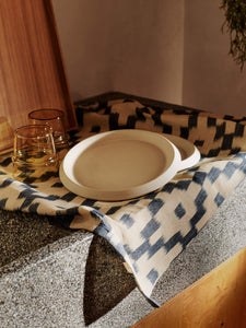 Ferm Living Ikat Tea Towel | Blue + Off White