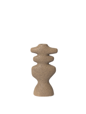 Ferm Living Yara Candle Holder | Large | Dark Sand