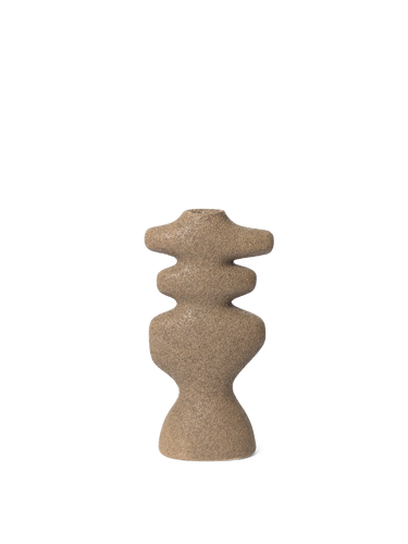 Ferm Living Yara Candle Holder | Large | Dark Sand
