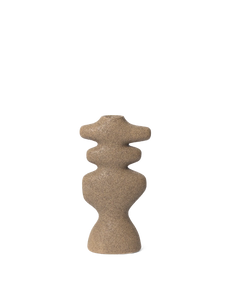 Ferm Living Yara Candle Holder | Large | Dark Sand
