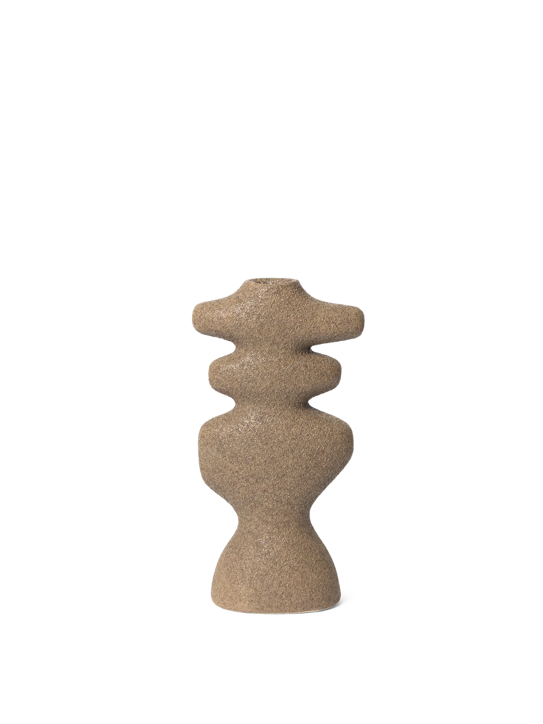 Ferm Living Yara Candle Holder | Large | Dark Sand