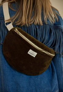 Velvet Corduroy Waist Bag | Olive