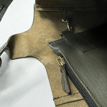 Load image into Gallery viewer, Leather Carrier Tote Bag | Khaki Green