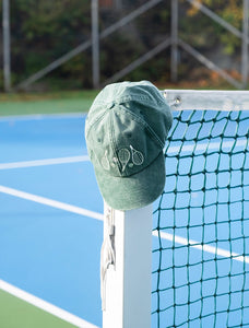 Vintage Tennis Baseball Hat | vintage Green
