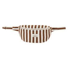 Load image into Gallery viewer, Gabrielle |Cotton Waist Bag | Moka stripes