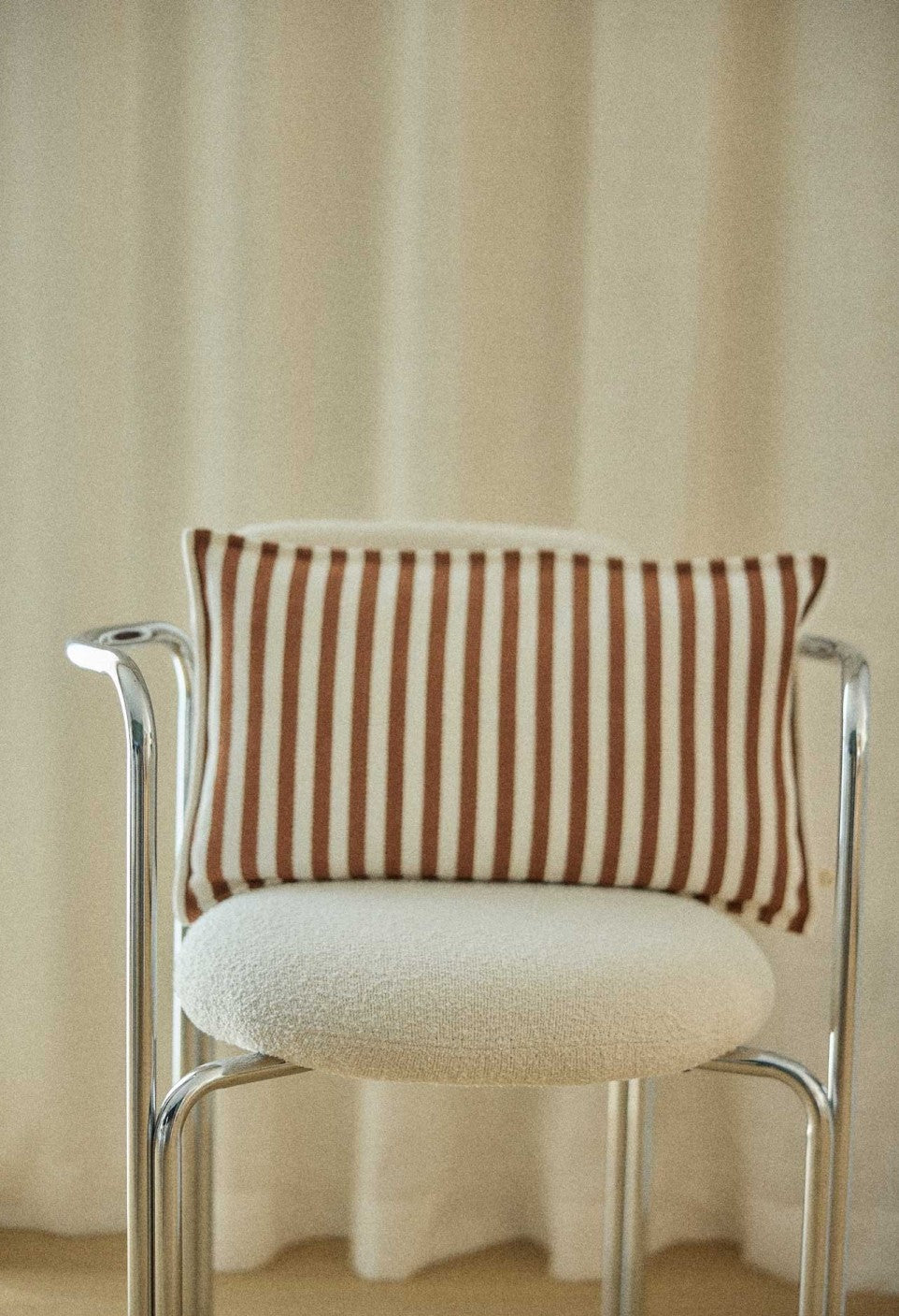 Moka Stripe Cotton Cushion Cover | 30 x 50cm (cover only)