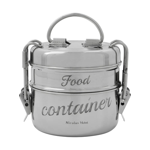 Stainless Steel Lunch-Box Caddy | 2–Tier | 10cm ø