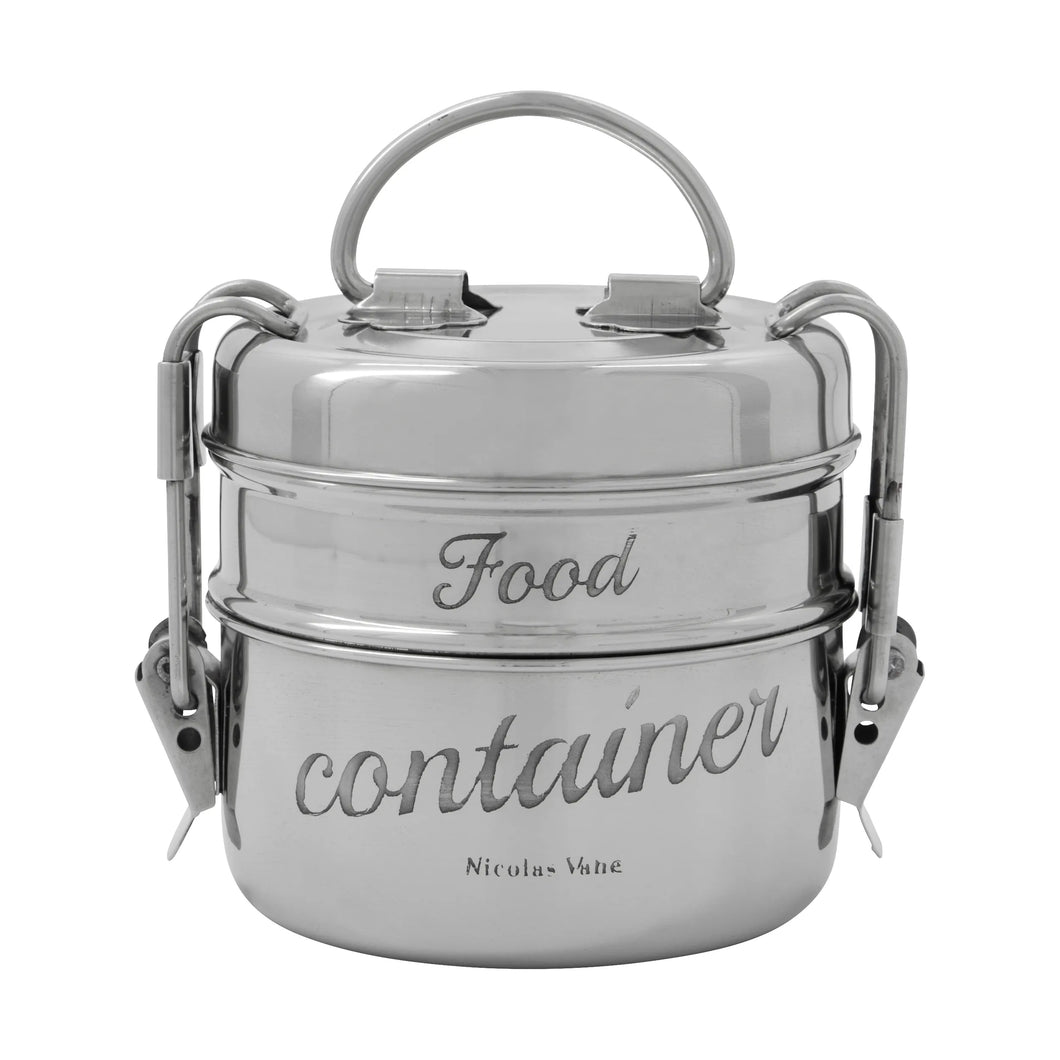Stainless Steel Lunch-Box Caddy | 2–Tier | 10cm ø