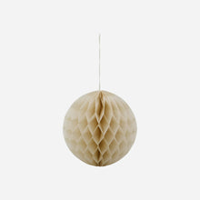 Load image into Gallery viewer, Ivory Round Paper Christmas Decorations | Set/3 | 20cm