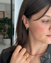 Load image into Gallery viewer, Lines + Current | Flo Hoop Earrings