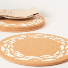 Load image into Gallery viewer, Cork Placemat 30cm - Shoal - BTS CONCEPT STORE