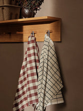 Load image into Gallery viewer, Ferm Living Hale Tea Towel | Cinnamon/Grey Green - BTS CONCEPT STORE