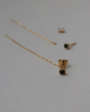 Load image into Gallery viewer, Lines + Current |Mona Thread with stud Earrings