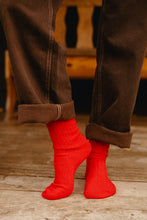 Load image into Gallery viewer, Cashmere Socks | Red