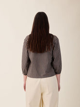Load image into Gallery viewer, SIDELINE STUDIO | Brea Shirt | Brown Stripe | AW26