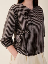 Load image into Gallery viewer, SIDELINE STUDIO | Brea Shirt | Brown Stripe | AW26