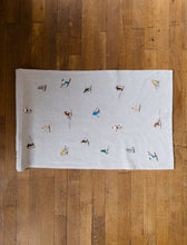 Load image into Gallery viewer, Fine Little Day Skiers Embroidered Table Runner | Nature